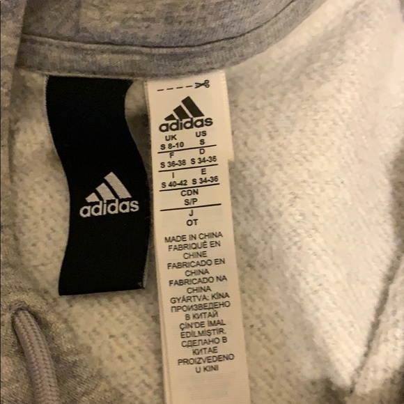 Grey adidas hoodie - Picture 2 of 3